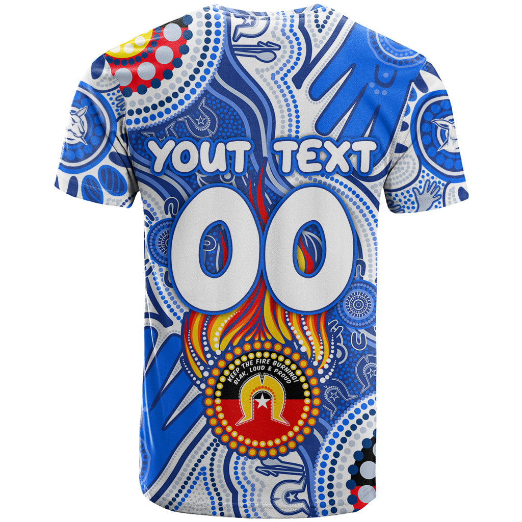 Personalised NAIDOC Week 2024 Melbourne Demons T Shirt Australian Aboriginal Hand Painting