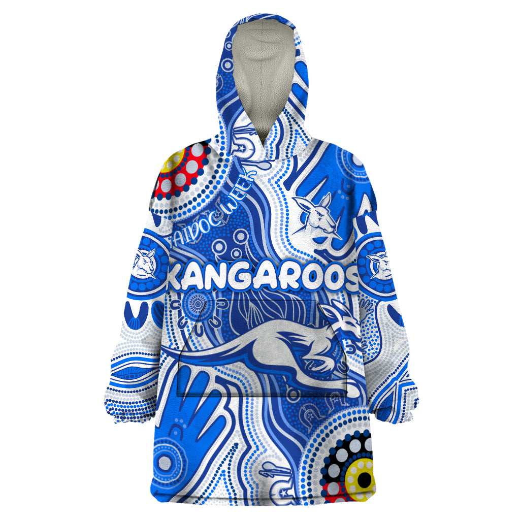 Personalised NAIDOC Week 2024 Melbourne Demons Wearable Blanket Hoodie Australian Aboriginal Hand Painting
