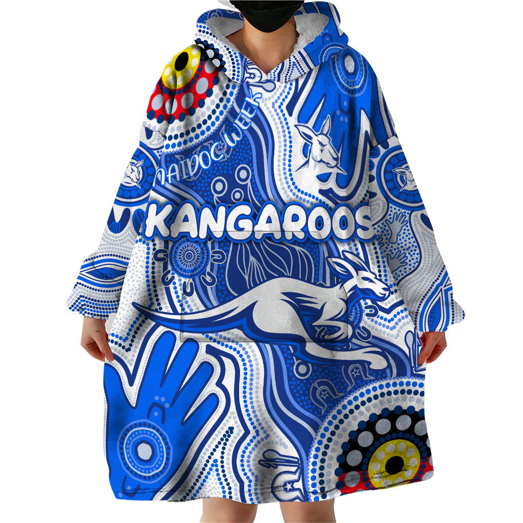 Personalised NAIDOC Week 2024 Melbourne Demons Wearable Blanket Hoodie Australian Aboriginal Hand Painting