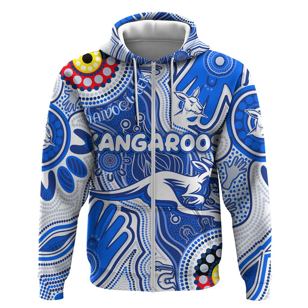 Personalised NAIDOC Week 2024 Melbourne Demons Zip Hoodie Australian Aboriginal Hand Painting