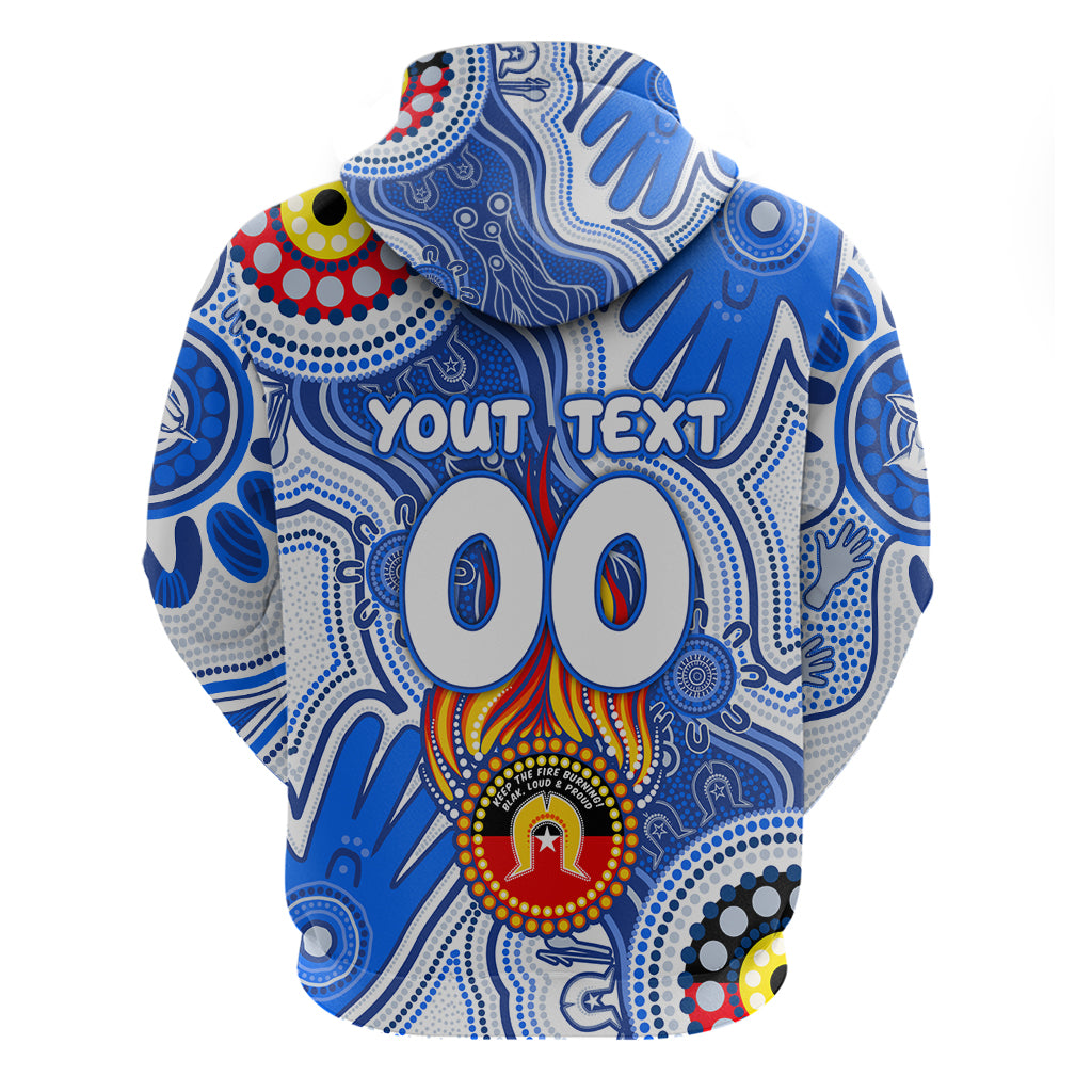 Personalised NAIDOC Week 2024 Melbourne Demons Zip Hoodie Australian Aboriginal Hand Painting