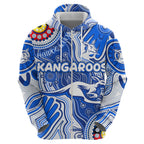 Personalised NAIDOC Week 2024 Melbourne Demons Zip Hoodie Australian Aboriginal Hand Painting