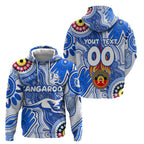 Personalised NAIDOC Week 2024 Melbourne Demons Zip Hoodie Australian Aboriginal Hand Painting