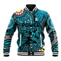 Personalised NAIDOC Week 2024 Port Adelaide Power Baseball Jacket Australian Aboriginal Hand Painting