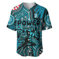 Personalised NAIDOC Week 2024 Port Adelaide Power Baseball Jersey Australian Aboriginal Hand Painting