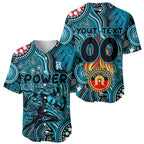 Personalised NAIDOC Week 2024 Port Adelaide Power Baseball Jersey Australian Aboriginal Hand Painting