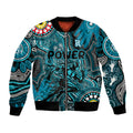 Personalised NAIDOC Week 2024 Port Adelaide Power Bomber Jacket Australian Aboriginal Hand Painting