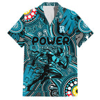 Personalised NAIDOC Week 2024 Port Adelaide Power Hawaiian Shirt Australian Aboriginal Hand Painting
