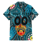 Personalised NAIDOC Week 2024 Port Adelaide Power Hawaiian Shirt Australian Aboriginal Hand Painting