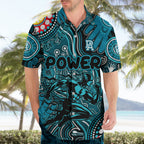 Personalised NAIDOC Week 2024 Port Adelaide Power Hawaiian Shirt Australian Aboriginal Hand Painting
