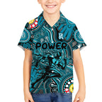 Personalised NAIDOC Week 2024 Port Adelaide Power Hawaiian Shirt Australian Aboriginal Hand Painting