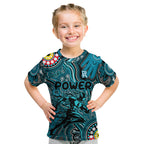 Personalised NAIDOC Week 2024 Port Adelaide Power Kid T Shirt Australian Aboriginal Hand Painting