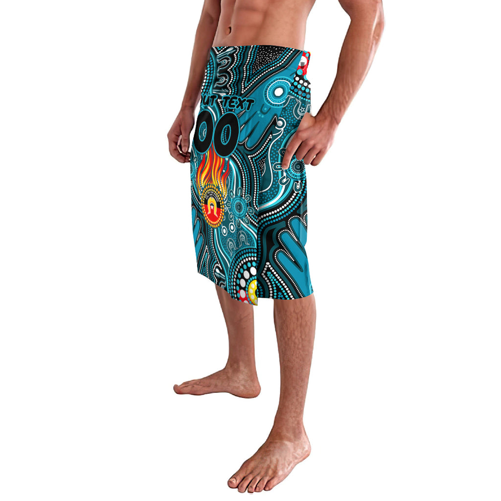 Personalised NAIDOC Week 2024 Port Adelaide Power Lavalava Australian Aboriginal Hand Painting