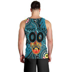 Personalised NAIDOC Week 2024 Port Adelaide Power Men Tank Top Australian Aboriginal Hand Painting