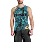 Personalised NAIDOC Week 2024 Port Adelaide Power Men Tank Top Australian Aboriginal Hand Painting