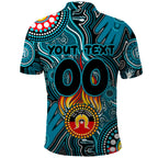 Personalised NAIDOC Week 2024 Port Adelaide Power Polo Shirt Australian Aboriginal Hand Painting