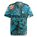Personalised NAIDOC Week 2024 Port Adelaide Power Rugby Jersey Australian Aboriginal Hand Painting