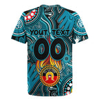 Personalised NAIDOC Week 2024 Port Adelaide Power Rugby Jersey Australian Aboriginal Hand Painting