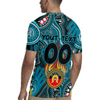 Personalised NAIDOC Week 2024 Port Adelaide Power Rugby Jersey Australian Aboriginal Hand Painting