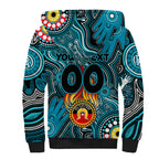 Personalised NAIDOC Week 2024 Port Adelaide Power Sherpa Hoodie Australian Aboriginal Hand Painting