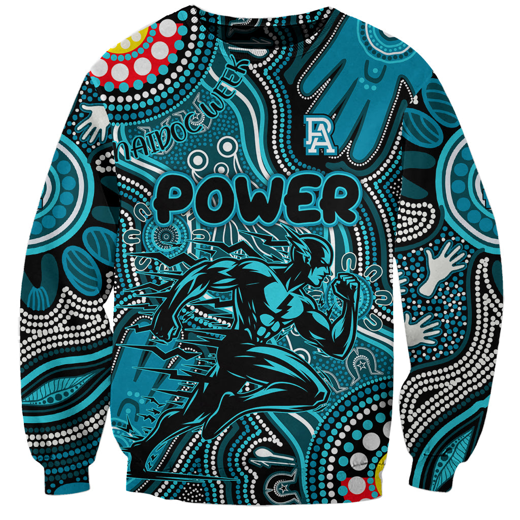 Personalised NAIDOC Week 2024 Port Adelaide Power Sweatshirt Australian Aboriginal Hand Painting