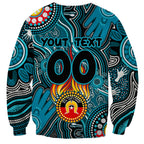 Personalised NAIDOC Week 2024 Port Adelaide Power Sweatshirt Australian Aboriginal Hand Painting