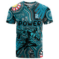 Personalised NAIDOC Week 2024 Port Adelaide Power T Shirt Australian Aboriginal Hand Painting