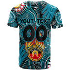 Personalised NAIDOC Week 2024 Port Adelaide Power T Shirt Australian Aboriginal Hand Painting