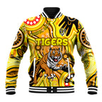 Personalised NAIDOC Week 2024 Richmond Tiger Baseball Jacket Australian Aboriginal Hand Painting
