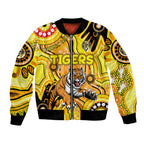 Personalised NAIDOC Week 2024 Richmond Tiger Bomber Jacket Australian Aboriginal Hand Painting