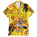 Personalised NAIDOC Week 2024 Richmond Tiger Hawaiian Shirt Australian Aboriginal Hand Painting