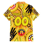 Personalised NAIDOC Week 2024 Richmond Tiger Hawaiian Shirt Australian Aboriginal Hand Painting