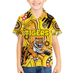 Personalised NAIDOC Week 2024 Richmond Tiger Hawaiian Shirt Australian Aboriginal Hand Painting