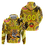 Personalised NAIDOC Week 2024 Richmond Tiger Hoodie Australian Aboriginal Hand Painting