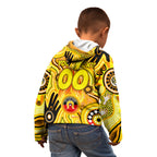 Personalised NAIDOC Week 2024 Richmond Tiger Kid Hoodie Australian Aboriginal Hand Painting