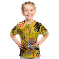 Personalised NAIDOC Week 2024 Richmond Tiger Kid T Shirt Australian Aboriginal Hand Painting