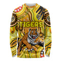 Personalised NAIDOC Week 2024 Richmond Tiger Long Sleeve Shirt Australian Aboriginal Hand Painting