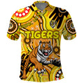 Personalised NAIDOC Week 2024 Richmond Tiger Polo Shirt Australian Aboriginal Hand Painting