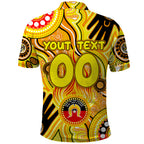 Personalised NAIDOC Week 2024 Richmond Tiger Polo Shirt Australian Aboriginal Hand Painting
