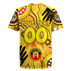Personalised NAIDOC Week 2024 Richmond Tiger Rugby Jersey Australian Aboriginal Hand Painting