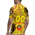 Personalised NAIDOC Week 2024 Richmond Tiger Rugby Jersey Australian Aboriginal Hand Painting