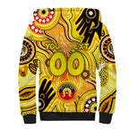 Personalised NAIDOC Week 2024 Richmond Tiger Sherpa Hoodie Australian Aboriginal Hand Painting