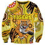 Personalised NAIDOC Week 2024 Richmond Tiger Sweatshirt Australian Aboriginal Hand Painting