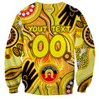 Personalised NAIDOC Week 2024 Richmond Tiger Sweatshirt Australian Aboriginal Hand Painting