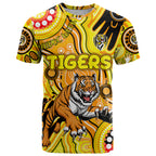Personalised NAIDOC Week 2024 Richmond Tiger T Shirt Australian Aboriginal Hand Painting