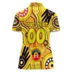 Personalised NAIDOC Week 2024 Richmond Tiger Women Polo Shirt Australian Aboriginal Hand Painting