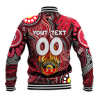 Personalised NAIDOC Week 2024 St Kilda Saints Baseball Jacket Australian Aboriginal Hand Painting