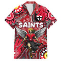 Personalised NAIDOC Week 2024 St Kilda Saints Hawaiian Shirt Australian Aboriginal Hand Painting