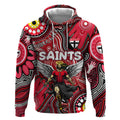 Personalised NAIDOC Week 2024 St Kilda Saints Hoodie Australian Aboriginal Hand Painting