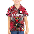 Personalised NAIDOC Week 2024 St Kilda Saints Kid Hawaiian Shirt Australian Aboriginal Hand Painting